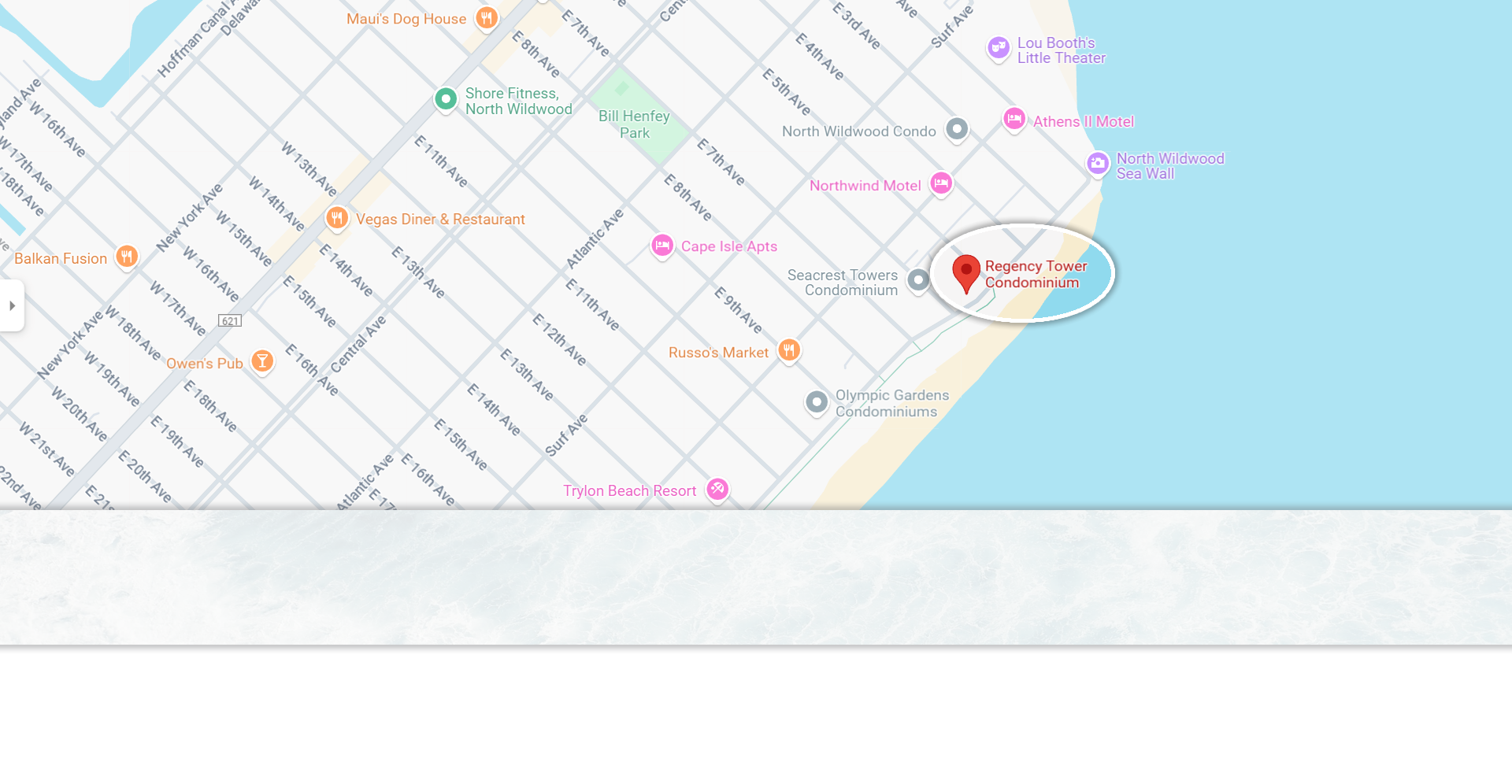Map of Regency Tower Condominium